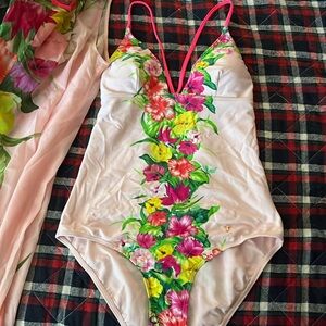 Ted Baker One piece Swim suit 3 with Cover up M